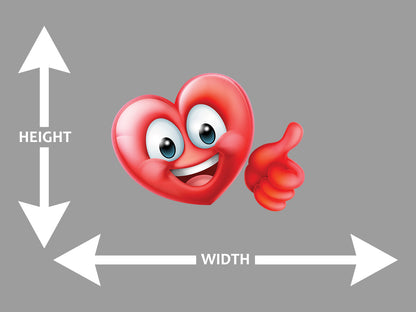 Heart Emotion Happy Cartoon Wall Art Decal