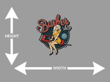 Barber Shop Pinup Girl Wall Art Decal