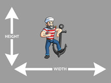 Sailor with an Anchor Wall Art Decal