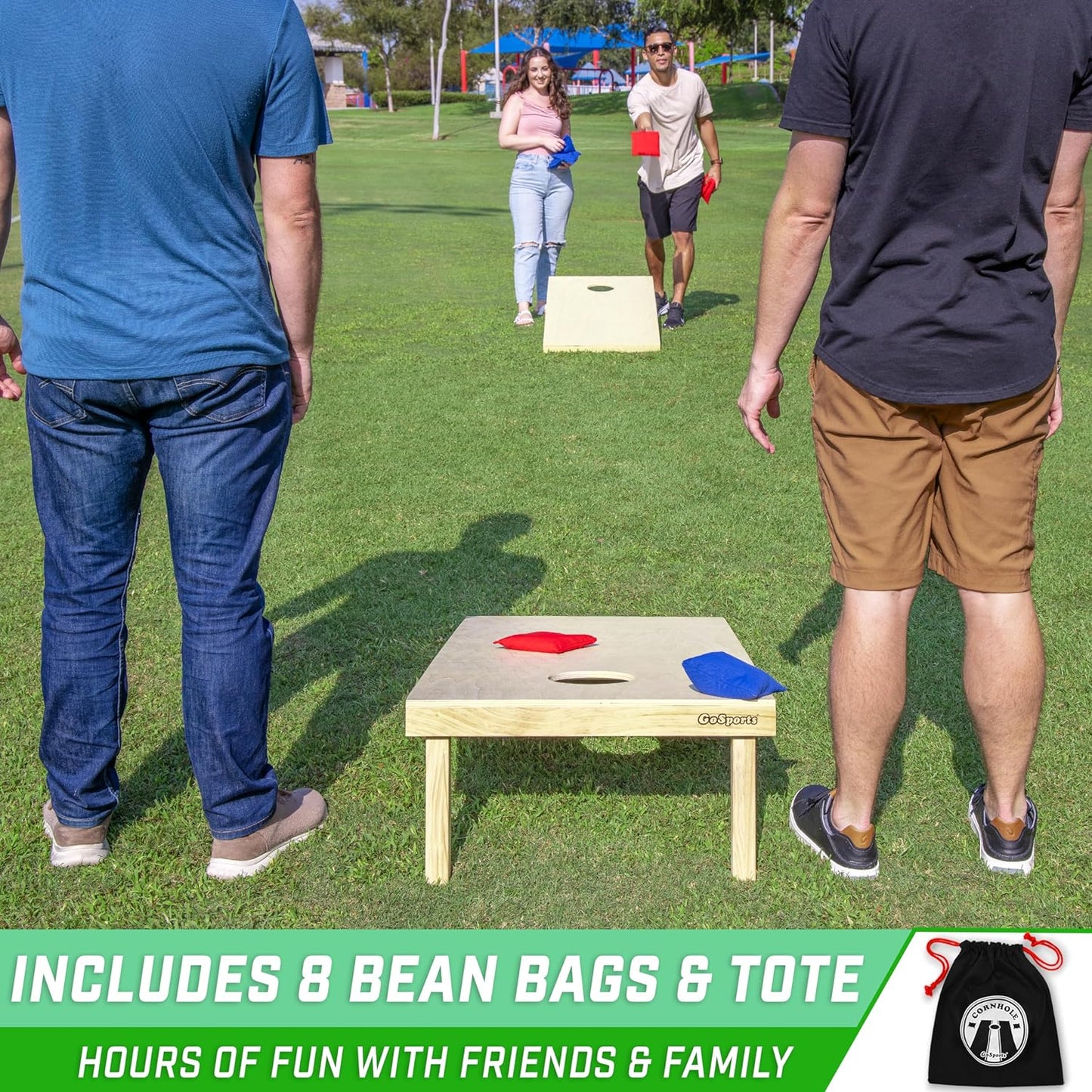 Solid Wood Premium Corn Hole Set Regulation Sized 4 foot x 2 foot