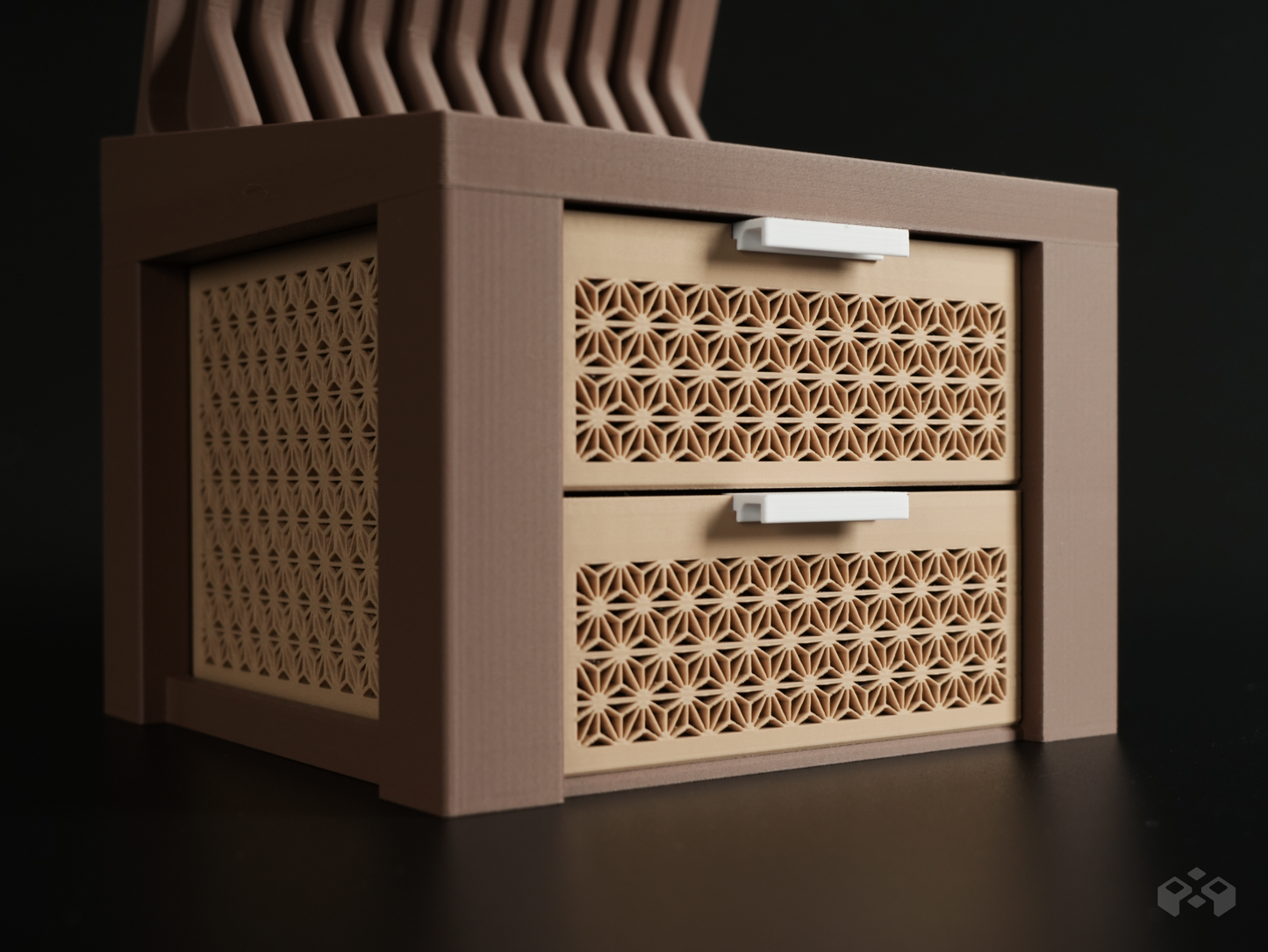 IPad Stand Riser with Kumiko Drawer