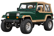 1991 Jeep Wrangler YJ 4x4 Forest Green & Tan – Contour Cut Decal artwork