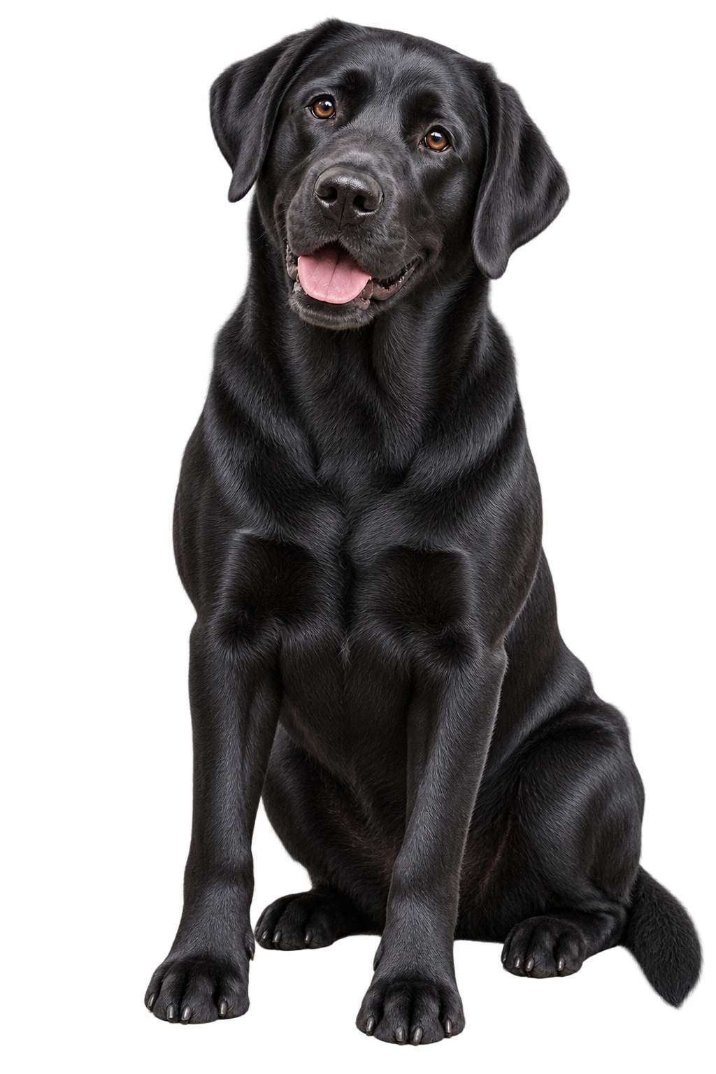 Labrador Retriever realistic full body contour cut dog decal artwork