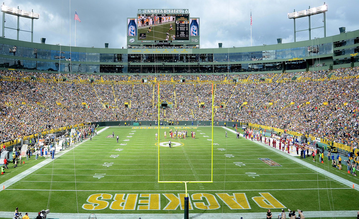 Lambeau Field Football Stadium Wall Mural