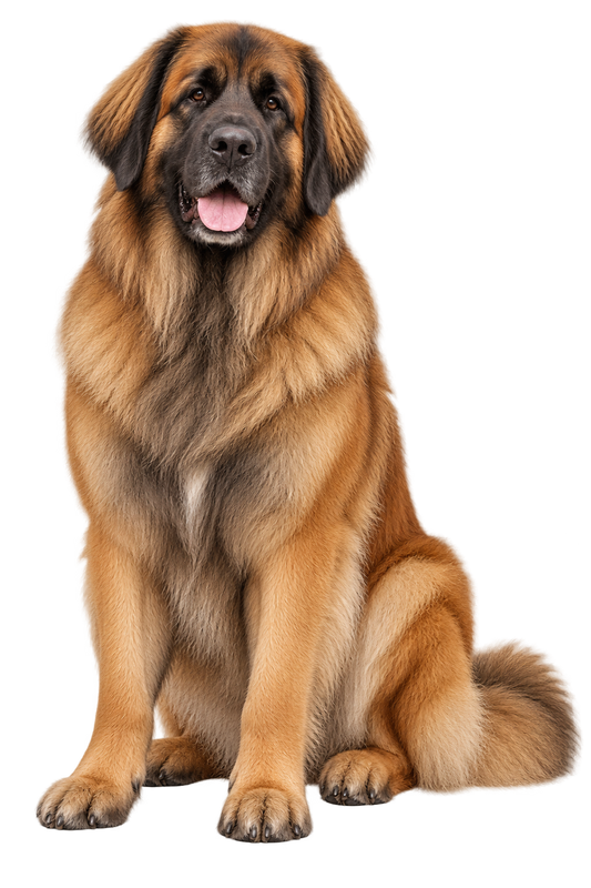 Leonberger realistic full body contour cut dog decal artwork