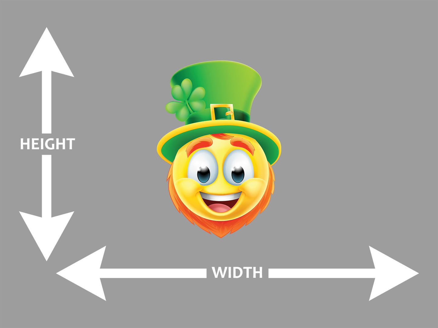 Leprechaun Emotion Cartoon Wall Art Decal