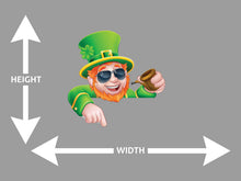 Leprechaun St Patricks Day Cartoon Sunglasses Wall Art Decal