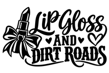 Lip Gloss and Dirt Roads decal artwork