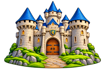 Little Knight Castle standalone decal only