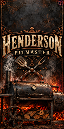 Backyard Pitmaster Personalized BBQ Cornhole Board Wraps — sample-name artwork without hole