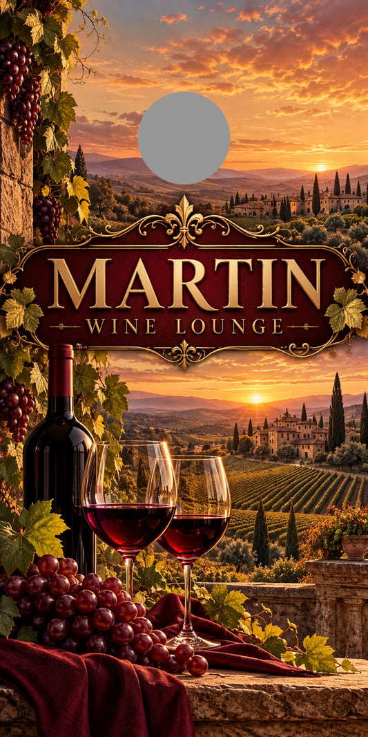 Vineyard Evenings Personalized Wine Cornhole Board Wraps — gray hole-position preview