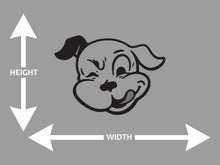 Winking Dog Wall Art Decal