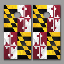 Flag of Maryland Cornhole Board Decal Wraps