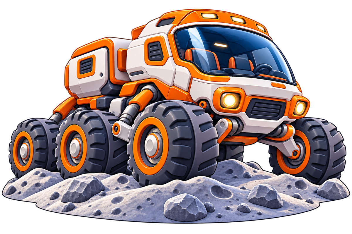 Moon Rover Mission standalone decal only