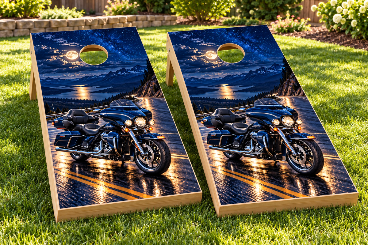 Moonlit Highway Rider installed board mockup; boards not included