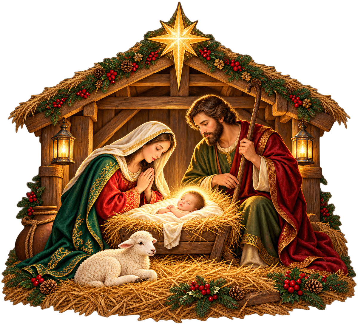 Nativity Christmas Night standalone decal only