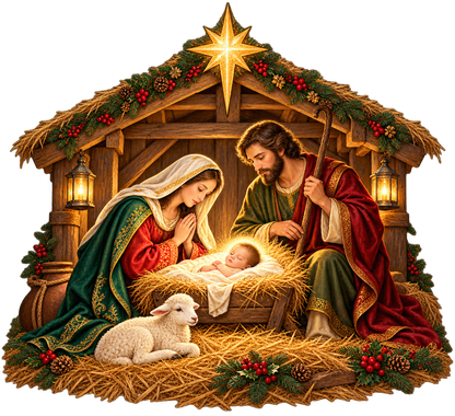 Nativity Christmas Night standalone decal only