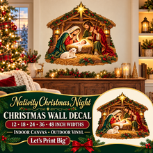 Nativity Christmas Night summary – 12 to 48 inch widths
