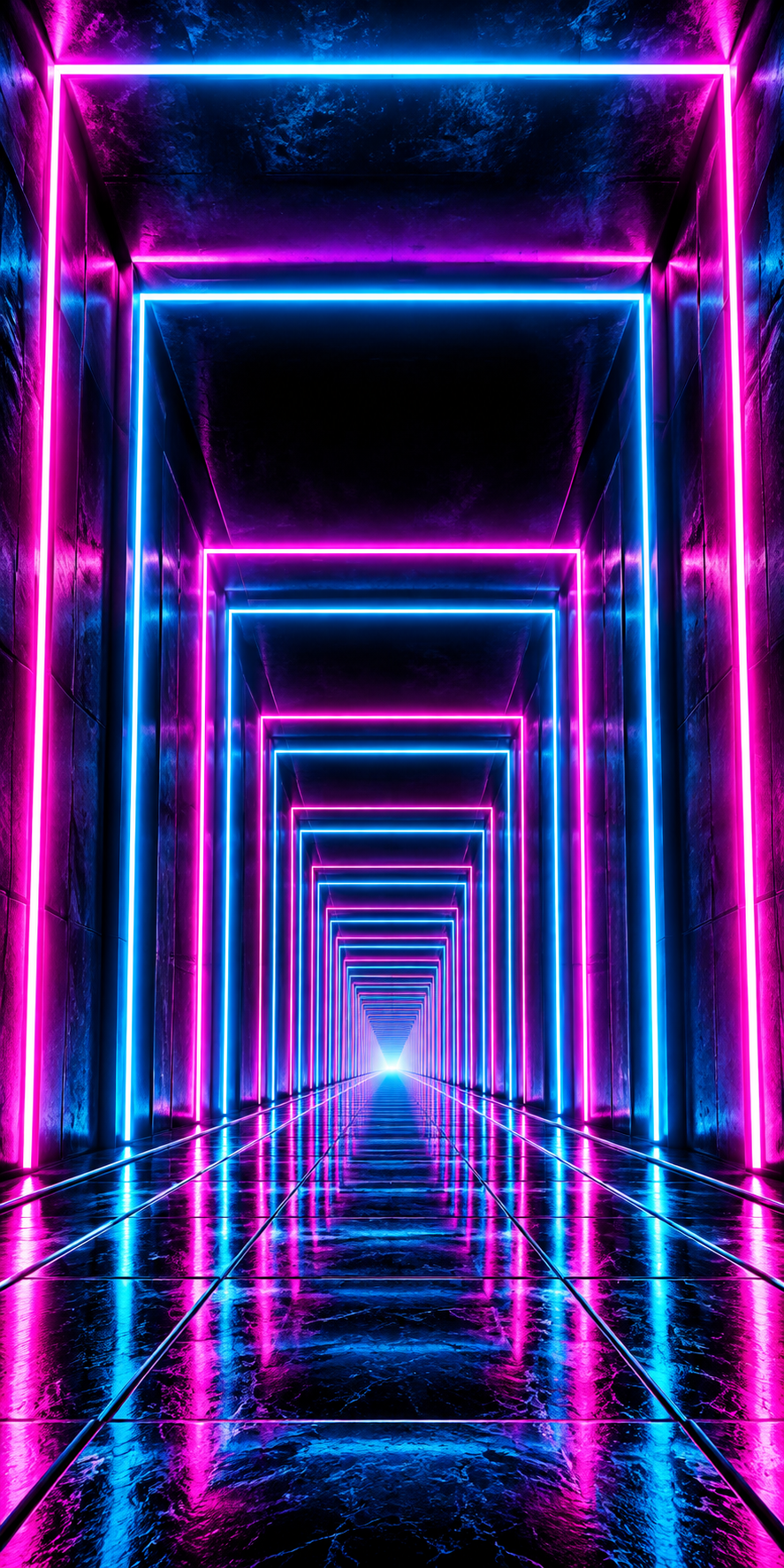 Neon Infinity Frames cornhole wrap hole-free artwork