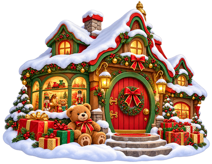 North Pole Toy Shop standalone decal only