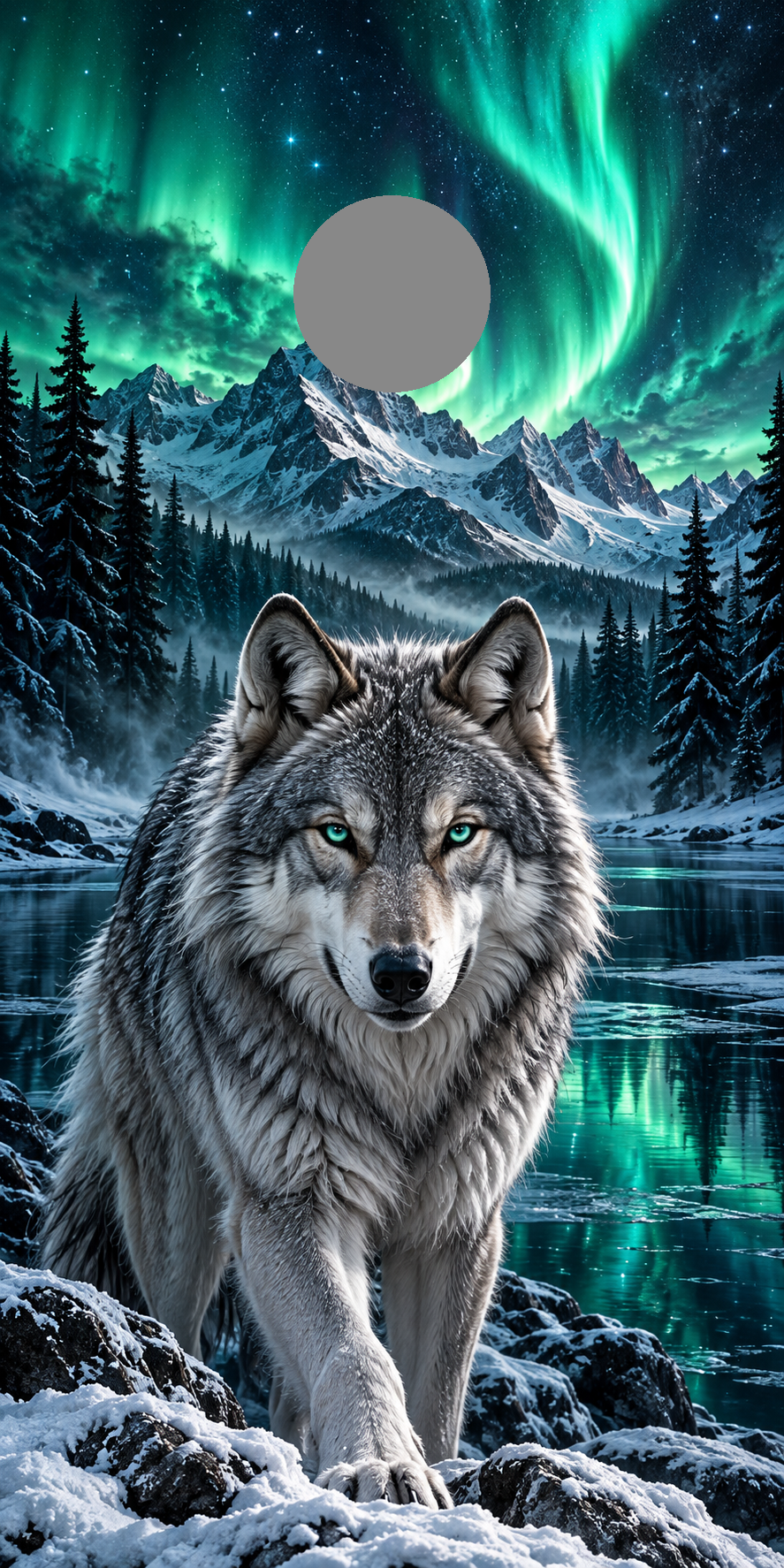 Northern Lights Wolf regulation gray hole-position proof marker