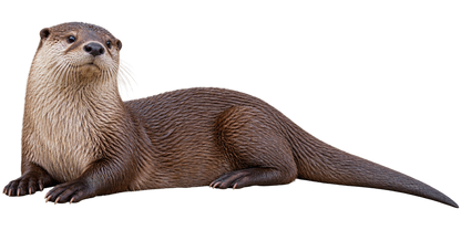 River Otter Realistic Large Wall Decal transparent artwork