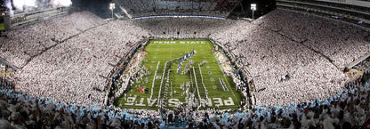 Penn State Beaver Football Stadium Design 1 White Out Night Wall Mural
