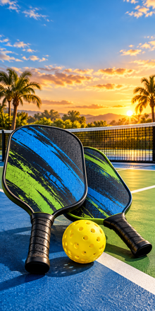 Pickleball Court Energy cornhole wrap artwork without a hole