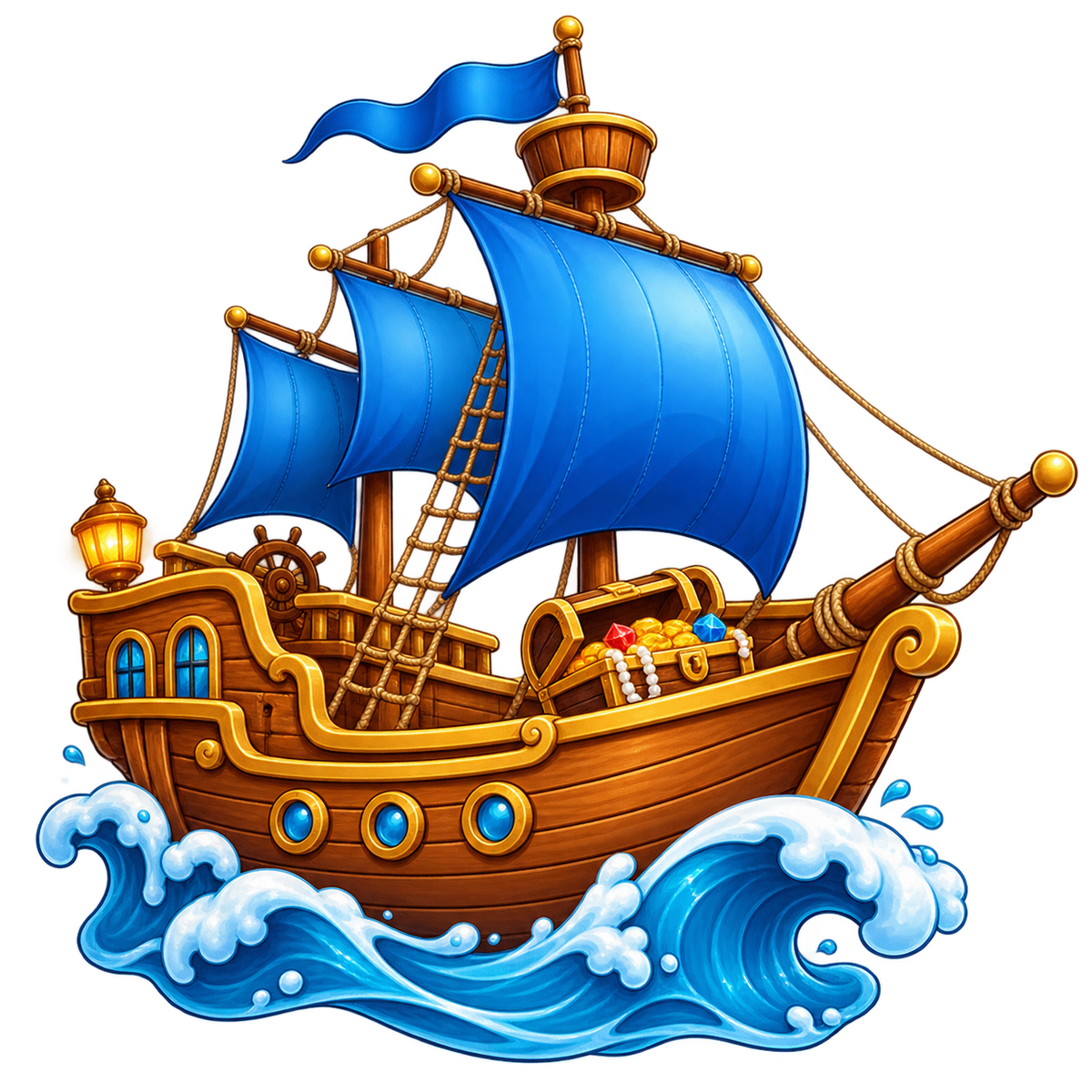 Pirate Cove Treasure Ship standalone decal only