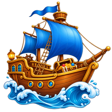 Pirate Cove Treasure Ship standalone decal only