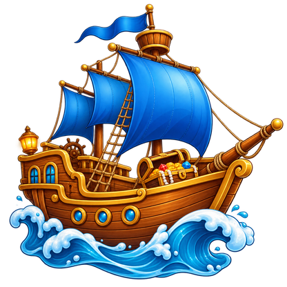 Pirate Cove Treasure Ship standalone decal only