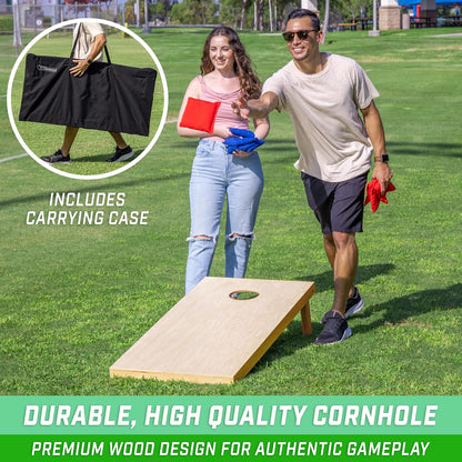 Solid Wood Premium Corn Hole Set Regulation Sized 4 foot x 2 foot