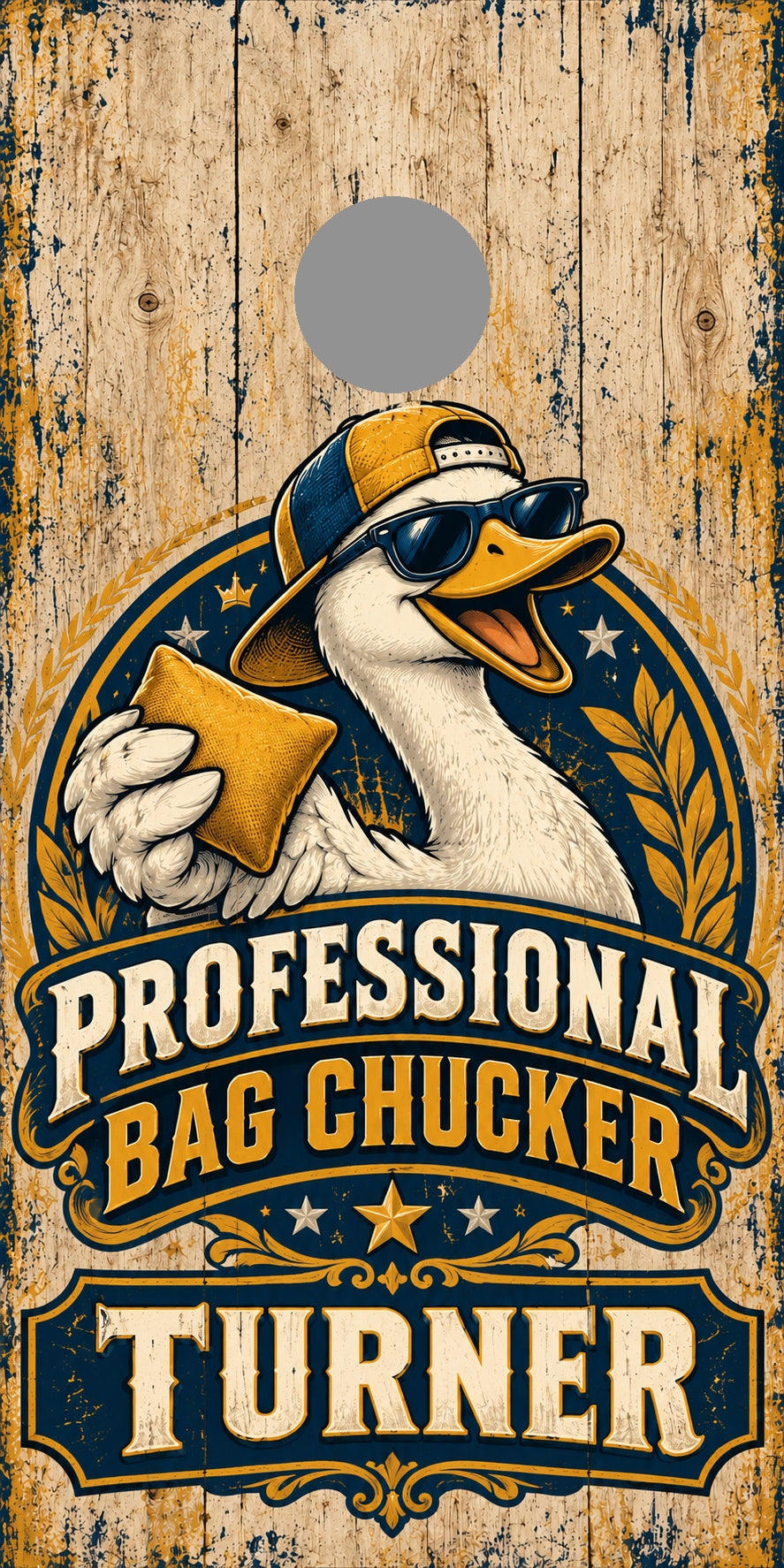 Professional Bag Chucker — gray hole position marker; marker not printed