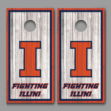 Fighting Illini Cornhole Board Decal Wraps