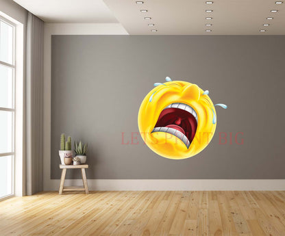 Really Sad Upset Emotion Wall Art Decal