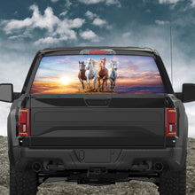 Beautiful Horses Running Rear Window Decal