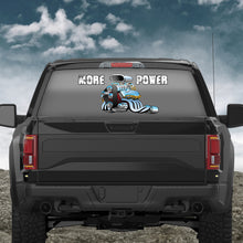 Hot Rod Engine More Power Rear Window Decal