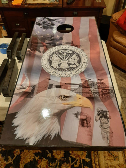 US Army Cornhole Board Decals Bean Bag Toss