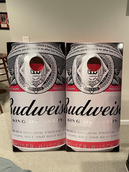 Budweiser Can Cornhole Decal Wraps