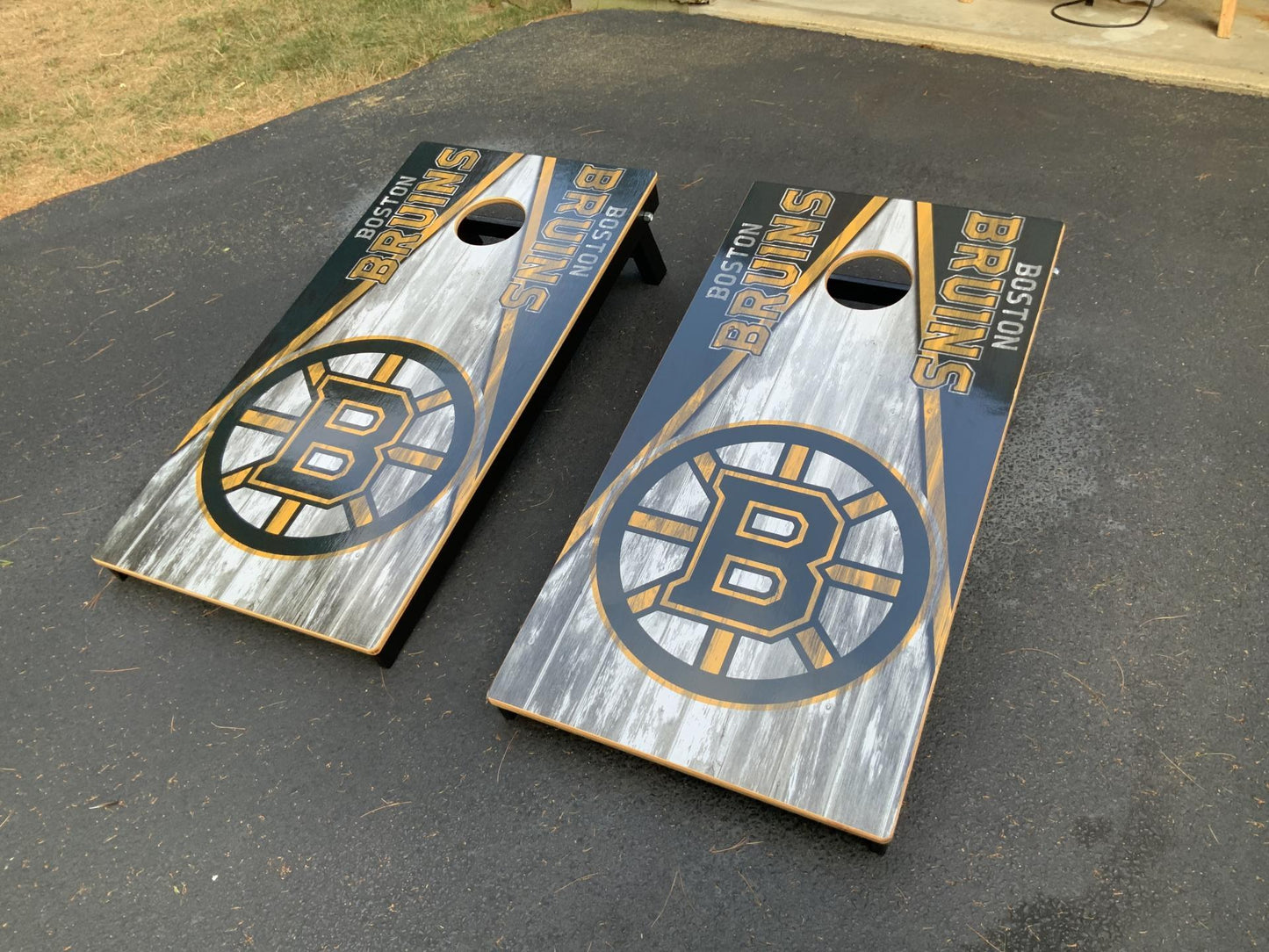 Boston Bruins Corn hole Board Decal Wrap