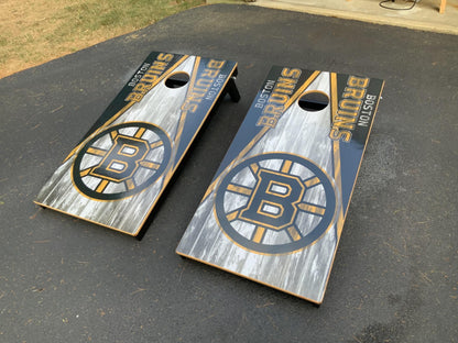 Boston Bruins Corn hole Board Decal Wrap