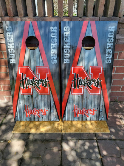Nebraska Corn Huskers Corn hole Decal Wrap