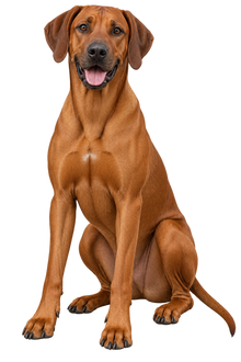 Rhodesian Ridgeback realistic full body contour cut dog decal artwork