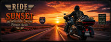Sunset Interstate Cruiser Desk Mat
