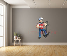 Sailor with an Anchor Wall Art Decal