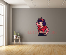 Vintage Cartoon Pinup Woman Wall Art Decal
