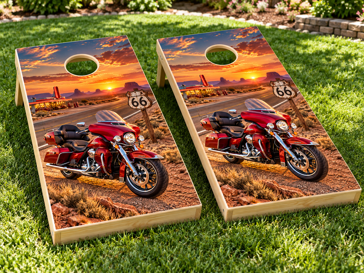 Route 66 Road Trip installed board mockup; boards not included