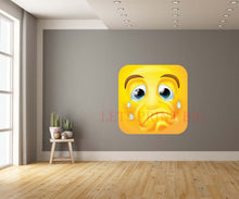 Sad Crying Emoji Emotion Cartoon Wall Art Decal