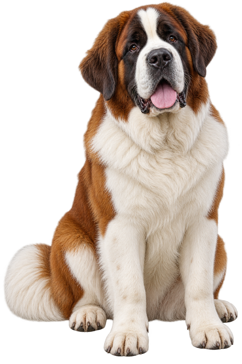 Saint Bernard realistic full body contour cut dog decal artwork