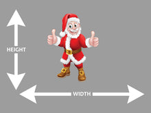 Santa Claus Thumbs Up Cartoon Wall Art Decal